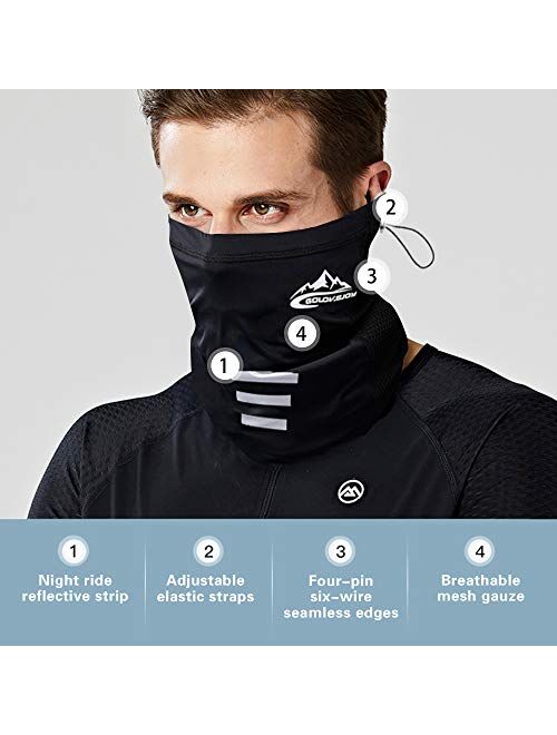 Bandana Neck Gaiter Shield Face Scarf Bandanas Mask Windproof for Men & Women