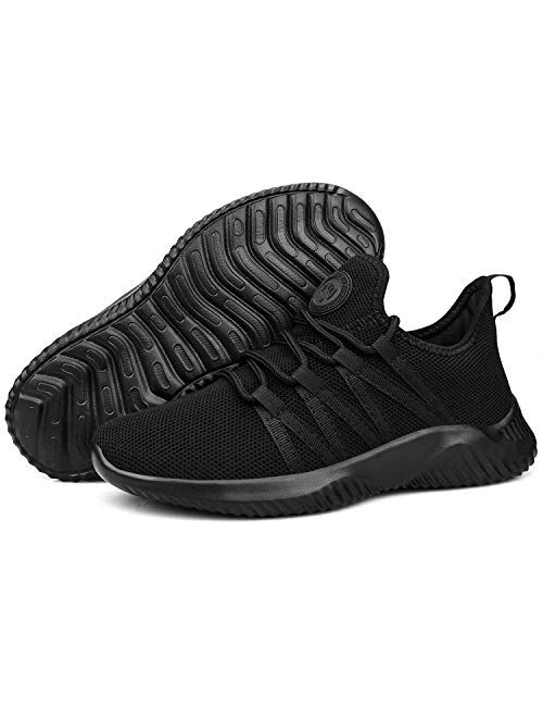 Feethit Womens Slip On Running Shoes Non Slip WalkingShoes Lightweight Gym Fashion Sneakers