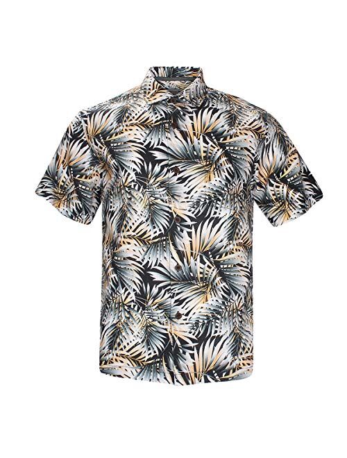 Havana Breeze Men's Relaxed-Fit 100% Linen Shirt L