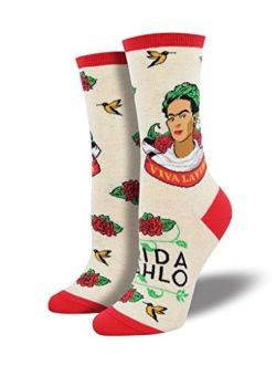 Socksmith Womens' Novelty Crew Socks"Viva La Frida"