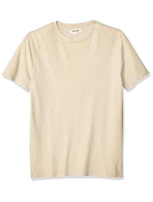 Brand Goodthreads Mens Linen Cotton Crewneck T-shirt Short Sleeve T-Shirt
