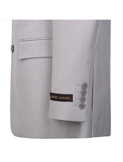 Pio Lorenzo Mens 2-Piece Suit Slim Fit Formal Single Breasted 2 Buttons Blazer Dress Elegant Jacket & Pant
