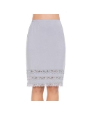 Half Slips for Women Underskirt Dress Extender Lace Trim Knee Length Midi Skirt 14-25 Length 