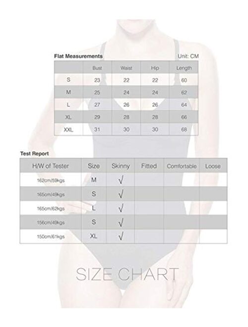 KHAYA Women's Firm Control Shapewear Top Slim Bodysuit Body Shaper