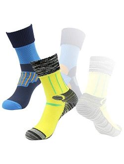 RANDY SUN 100% Waterproof Socks, Unisex Cycling/Hunting/Fishing/Running Ankle/Mid Calf Socks