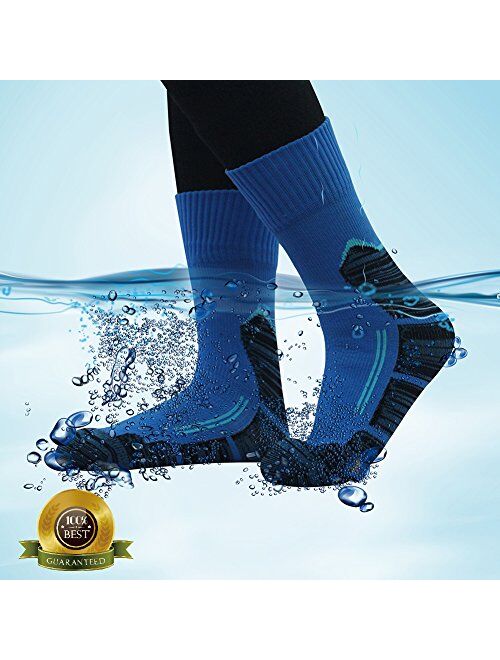RANDY SUN 100% Waterproof Socks, Unisex Cycling/Hunting/Fishing/Running Ankle/Mid Calf Socks