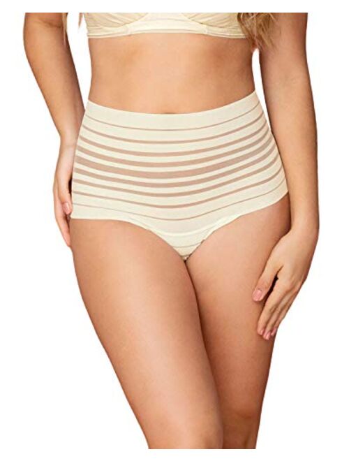 Leonisa Panty for Women High Waisted Underwear Tummy Control Thong Panty