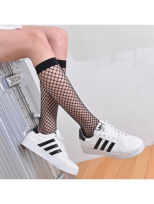 Anlaey Fishnet Tights Black White fishnets Stockings Pantyhose for Women Girls