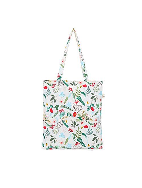Women's Canvas Tote Shoulder Bag Stylish Shopping Casual Bag Foldaway Travel Bag