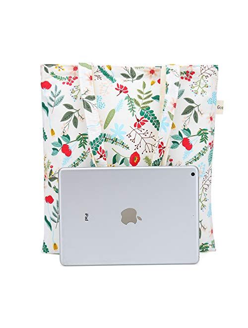 Women's Canvas Tote Shoulder Bag Stylish Shopping Casual Bag Foldaway Travel Bag