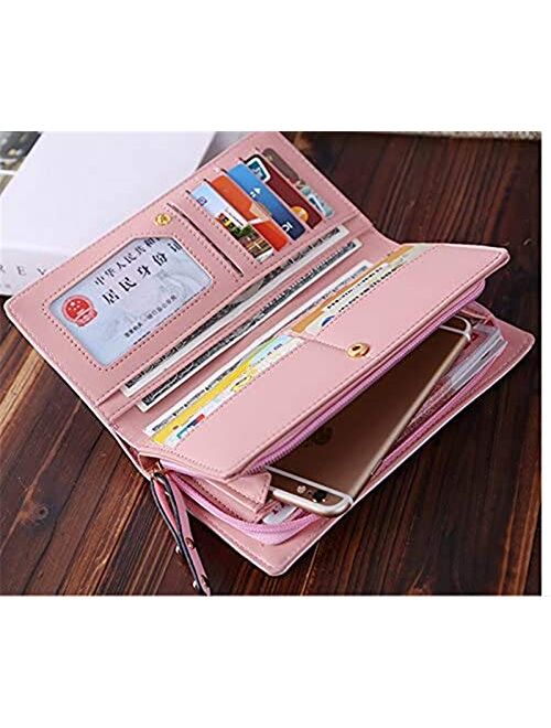 Nawoshow Women Cute Cat Wallet Coin Purse Bifold Wallet Clutch Bag