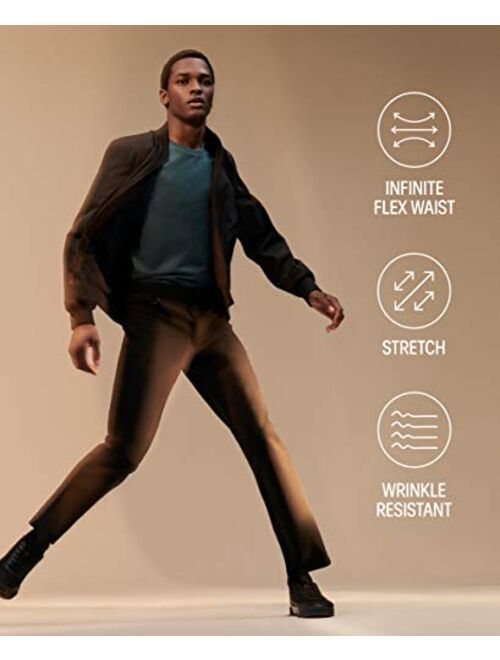 Calvin Klein Men's Move 365 Stretch Slim Fit Wrinkle Resistant Tech Woven Pant