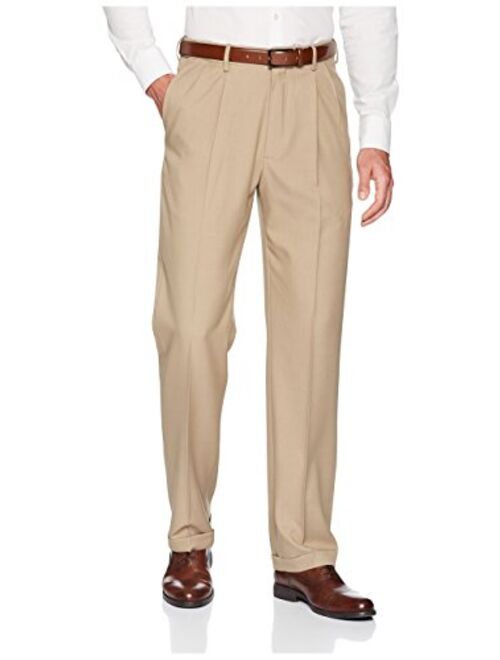 Haggar Men's Big and Tall Big & Tall Premium Comfort Classic Fit Pleat Front Pant