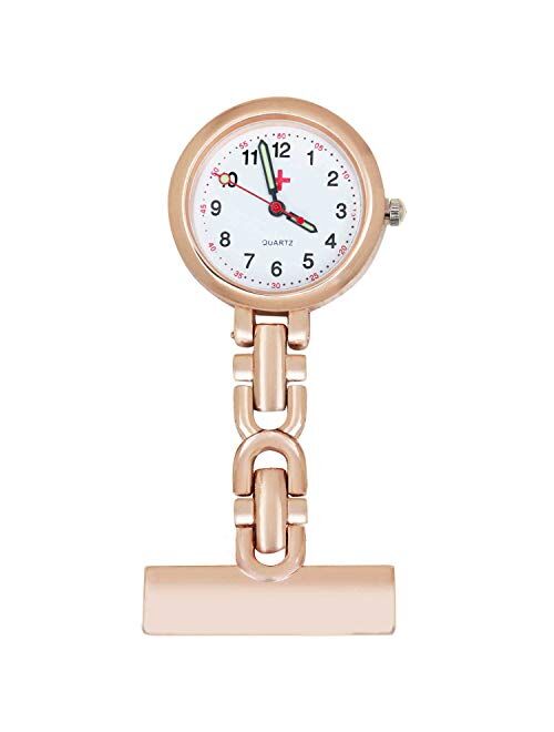 TRIXES Fob Watch - Nurses Fob Watch - Quartz Movement - Perfect for Medical Professionals - Doctors Vets and Paramedics - Pin Closure