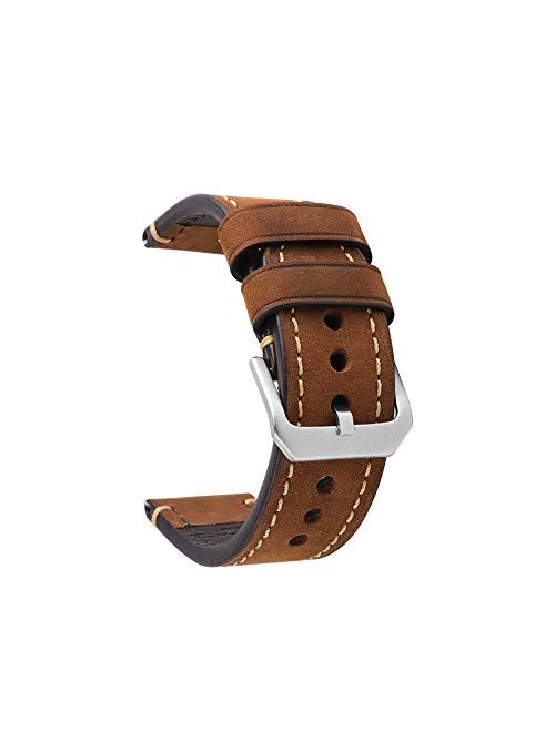 Watch Bands for Men18mm 20mm 22mm 24mm 26mm Panerai Leather Replacement Watch Strap Suitable for Traditional High-end Watch Accessories or Sports Fashion Smart Watch