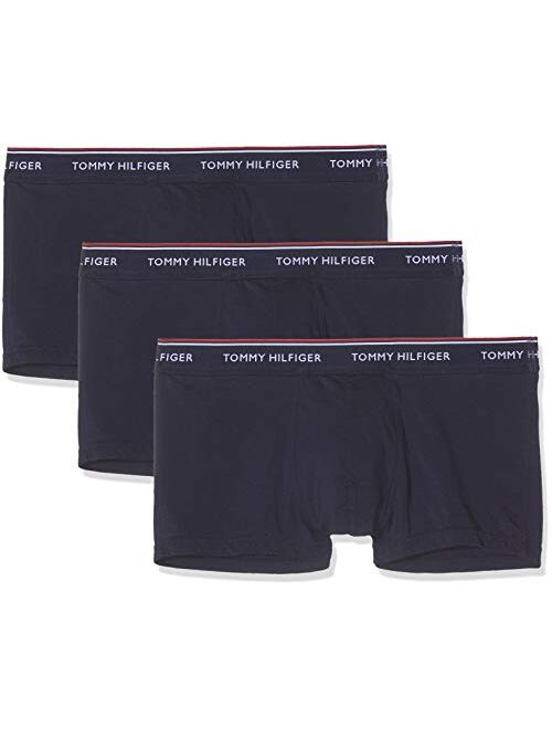 Tommy Hilfiger Men's 3 Pack Premium Essentials Low Rise Trunks, Blue, L