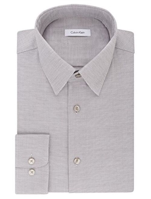 Calvin Klein Men's Regular Fit Stretch Solid Non Iron Dress Shirt