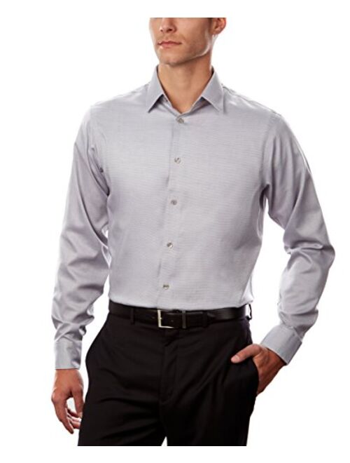 Calvin Klein Men's Regular Fit Stretch Solid Non Iron Dress Shirt