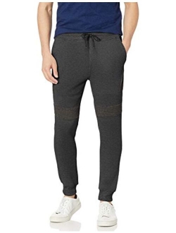 Men's Basic Jogger Fleece Pants (Moto and Zipper Details)