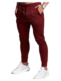 EVERWORTH Men's Joggers Sweatpants Men's Slim Jogger Pants Tapered Gym Running Workout Pant with Deep Pockets