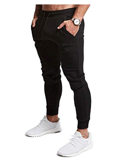 EVERWORTH Men's Joggers Sweatpants Men's Slim Jogger Pants Tapered Gym Running Workout Pant with Deep Pockets