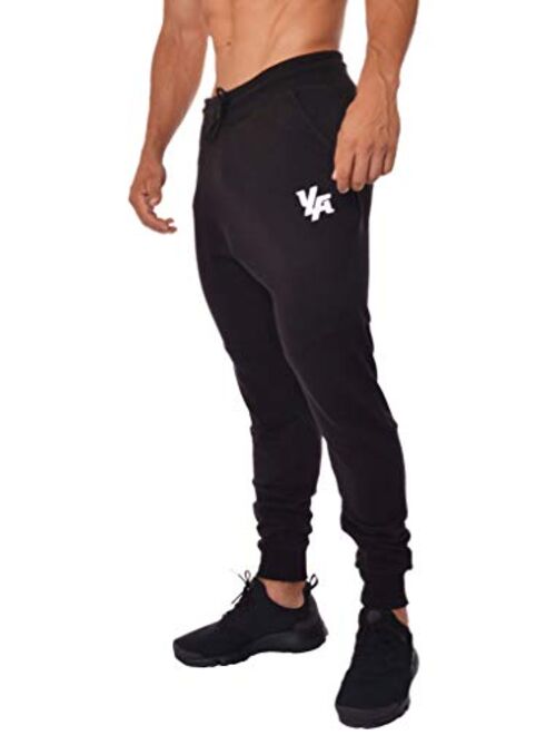 YoungLA Slim Fit Joggers for Men | French Terry Cotton Skinny Tapered Sweatpants | Gym Sports Activewear Workout Clothes 202
