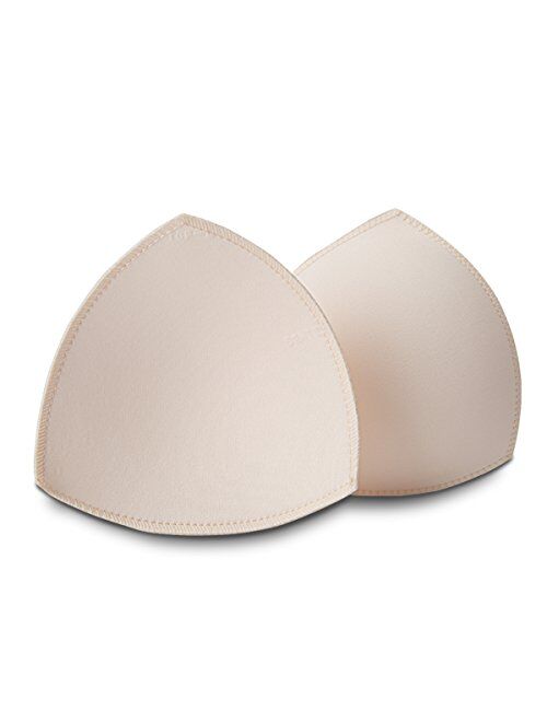 Bra Inserts 4 Pairs,Sermicle Bra Pads Sewed Stitched Removable for Sports Bra B/C & C/D Cup Optional