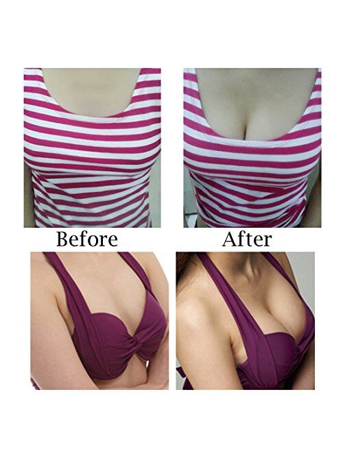 Silicone Bra Inserts Lift Breast Inserts Breathable Push Up Sticky Bra Cups for women (3 Pairs)