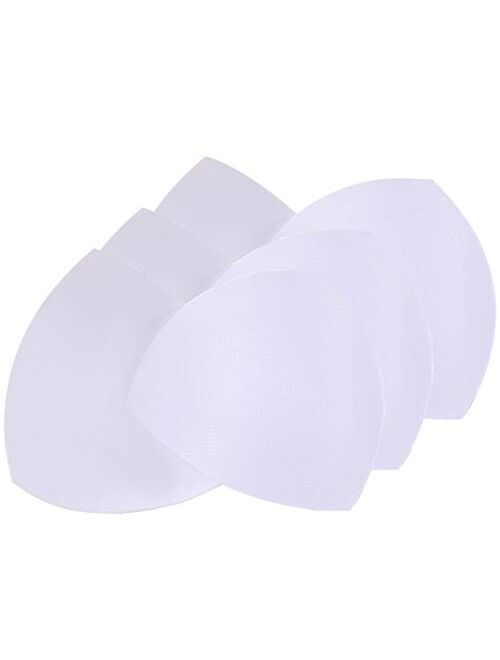 Womens Removable Smart Cups Bra Replacement Inserts Liner Pads 3 Pairs In Set