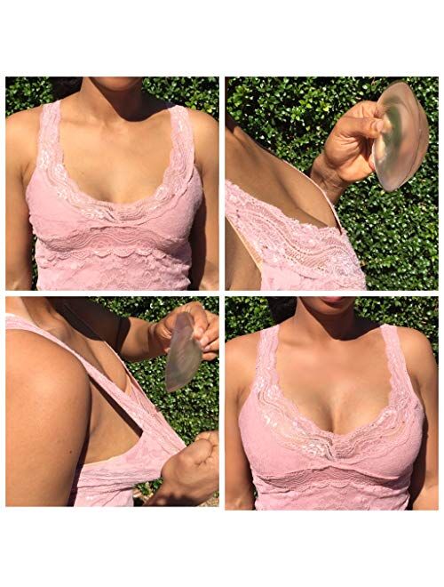 Valentina L.A. Womens Silicone Bra Inserts and Enhancers (Nude)