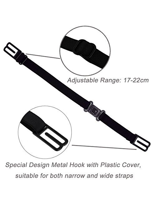 Elastic Non-slip Bra Strap Holder Adjustable Happy Strap Clear/Assorted Color