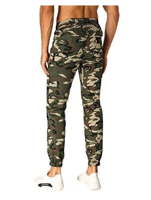 Buy MODCHOK Men's Jogger Pants Camo Cargo Trousers Camouflage Sports ...