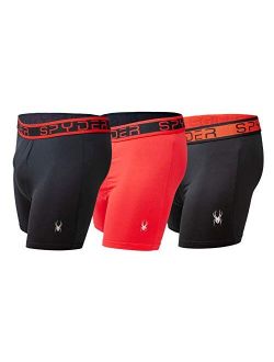 Performance Mesh Mens Boxer Briefs Sports Underwear 3 Pack W/Fly Front