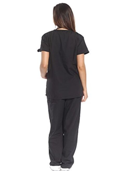 Just Love Women's Scrub Sets Six Pocket Medical Scrubs (V-Neck with Cargo Pant)