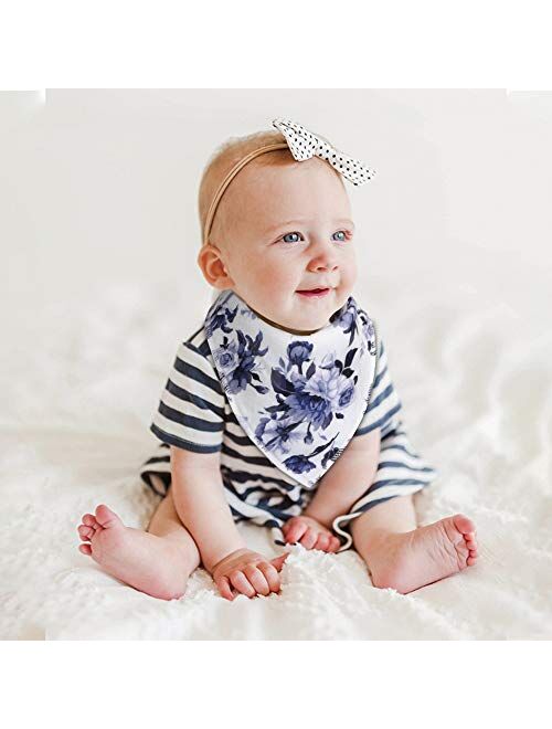 Baby Bibs 8 Pack Soft and Absorbent for Boys & Girls - Baby Bandana Drool Bibs