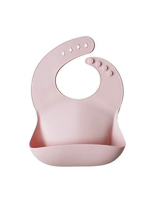 mushie Silicone Baby Bib | Adjustable Fit Waterproof Bibs