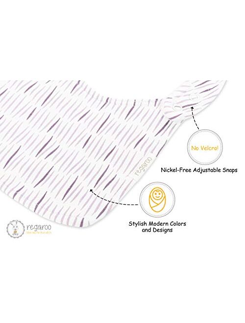 The Ultimate Waterproof Baby Bib by Regaroo - Triple Layer with Softest, Cotton Front & Back Plus Waterproof Inner Layer