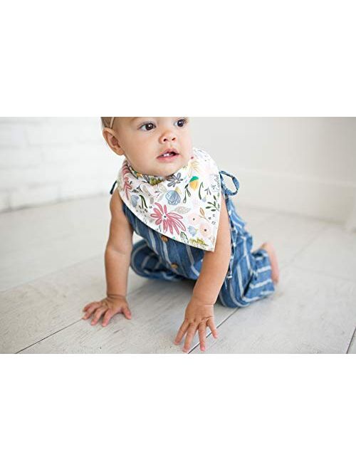Copper Pearl, Baby Bandana Drool Bibs for Drooling and Teething 4 Pack Gift Set