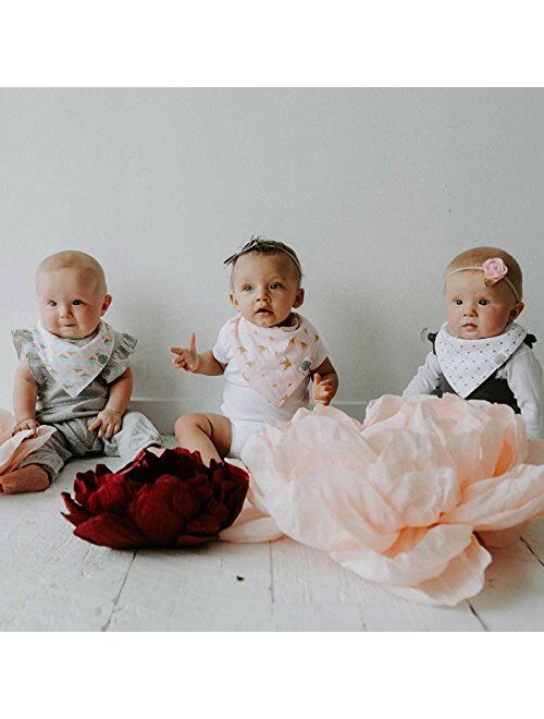 Parker Baby Bandana Drool Bibs 4 Pack Baby Bibs for Boys, Girls, Unisex