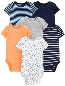 Baby Boys' 6-Pack Short-Sleeve Bodysuit