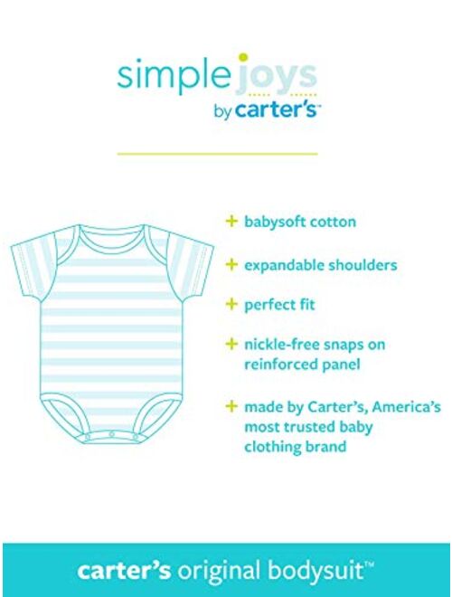 Simple Joys by Carter's Baby Boys' 6-Pack Short-Sleeve Bodysuit