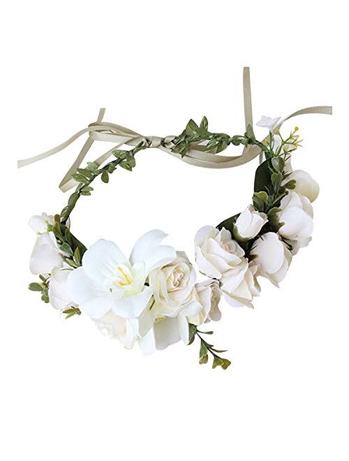 Handmade Adjustable Flower Wreath  Floral Crown Garland Headpiece Wedding Festival Party