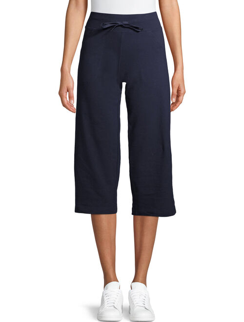 Athletic Works Women's Athleisure Relaxed Capris with Pockets