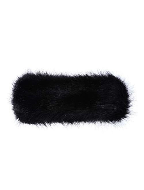 Faux Fur Headband with Elastic for Women's Winter Earwarmer Earmuff