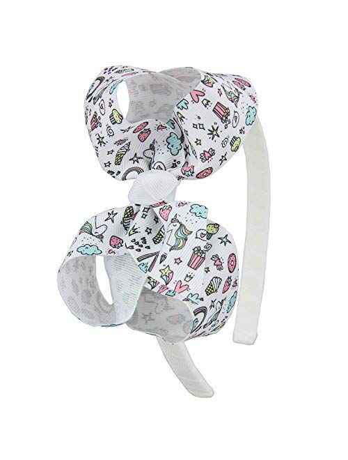 7Rainbows Girls Boutique Grosgrain Ribbon Headbands with Bows