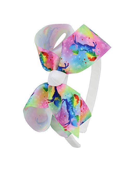 7Rainbows Girls Boutique Grosgrain Ribbon Headbands with Bows