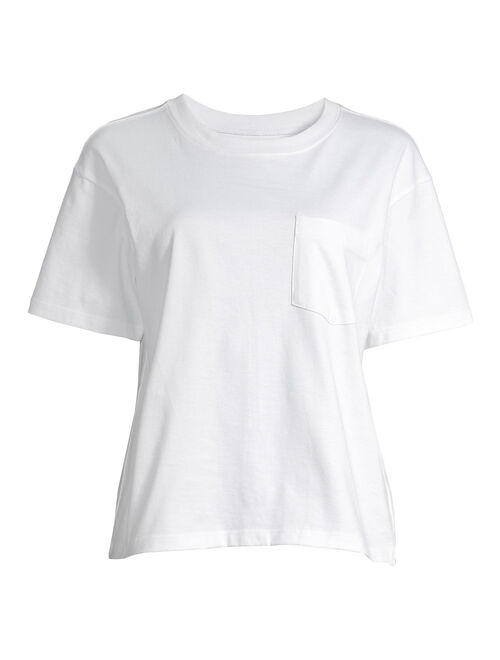 Time and Tru Women's Pima Cotton Boyfriend T-shirt