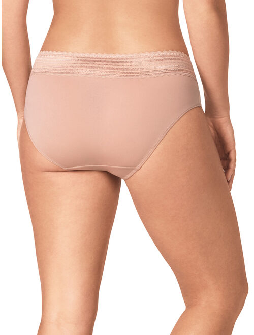 Warners womens Blissful Benefits No Muffin 3 Pack Hipster Panties