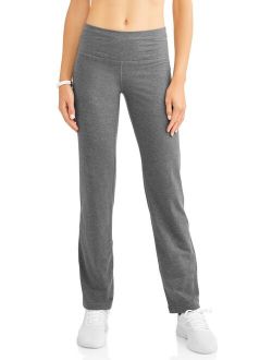 Women's Athleisure Performance Straight Leg Pant Available in Regular and Petite