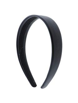 1 Inch Wide Leather Like Headband Solid Hair band for Women and Girls